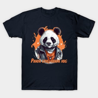 Cute Panda T-Shirt Design - Adorable Panda Illustration for Panda Lovers T-Shirt